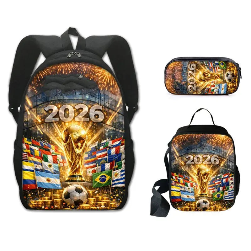 Sac à Dos Football 2026 🔥⚽ | Pack 3 Pièces pour Vrais Fans