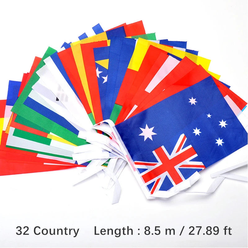 World Flags Banner 🔥🌍🚩 | Le Monde Réuni Dans Une Décoration