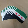 🇸🇾🚩 Drapeaux à Main Syrie | Pack 10 / 20 / 50 pcs | Polyester Premium | Événements & Supporters
