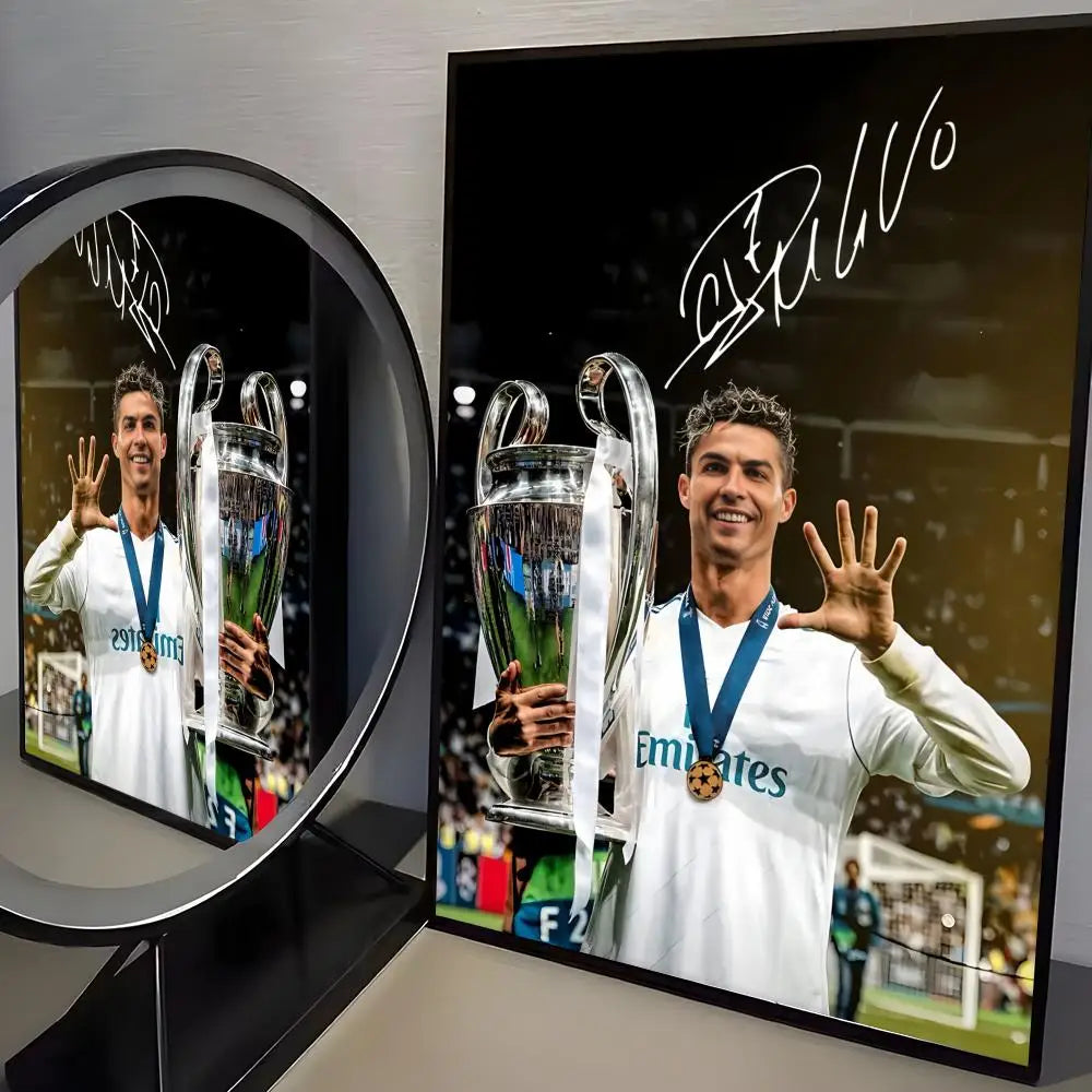 CR7 GOAT Wall Art 🔥🐐⚽ | La Grandeur d'une Légende Sur Ton Mur