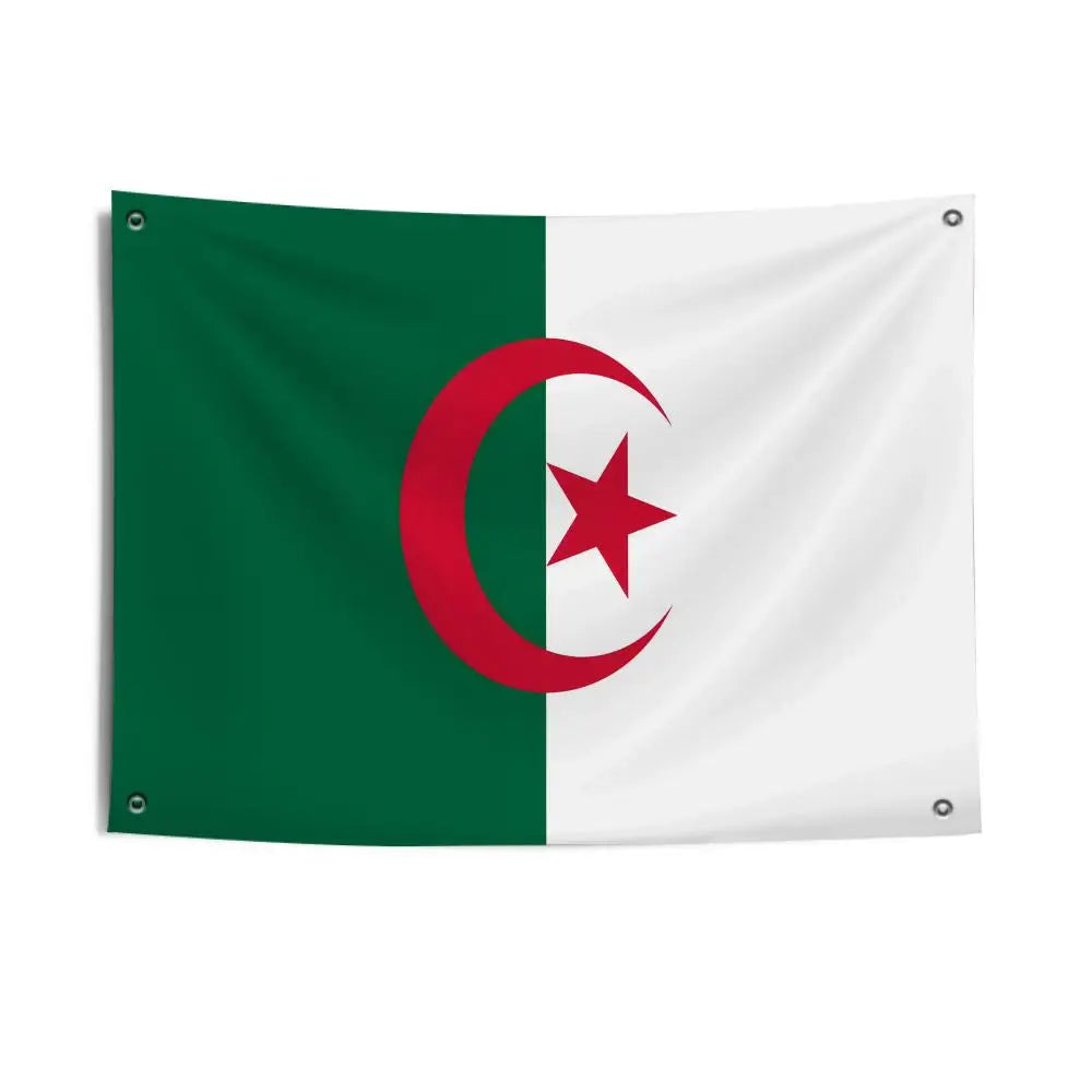 🇩🇿🔥 Drapeau Algérien Premium | Décoration Extérieure & Intérieure Résistante