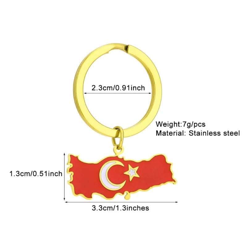 Turkey Map Keychain 🔥🇹🇷🔑 | Emporte La Turquie Partout Avec Toi