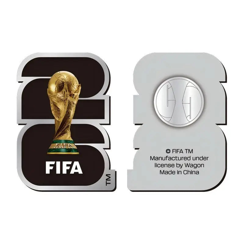 Badge Broche Officiel FIFA 2026 🏆 - Métal Émaillé | Argent & Doré | Souvenir Collector USA / Canada / Mexique
