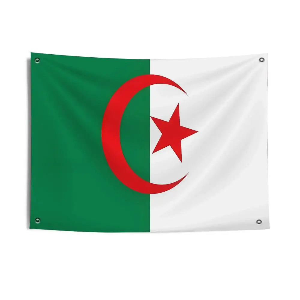 🇩🇿🔥 Drapeau Algérien Premium | Décoration Extérieure & Intérieure Résistante