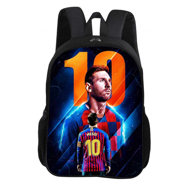 🎒⚽ Sac à Dos Messi Football Star | Grande Capacité 20-35L | 9 Coloris | École & Loisirs | Enfants