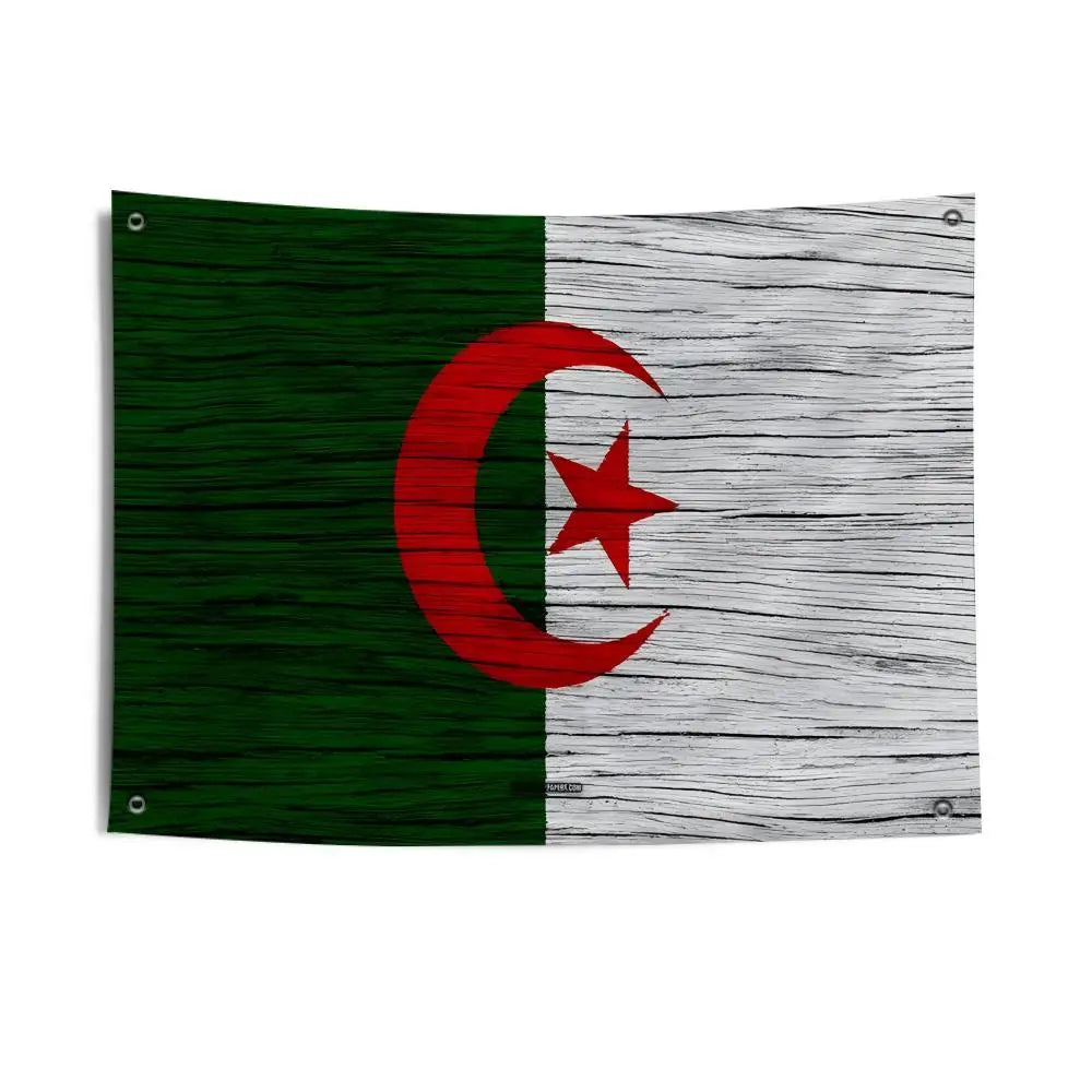 🇩🇿🔥 Drapeau Algérien Premium | Décoration Extérieure & Intérieure Résistante