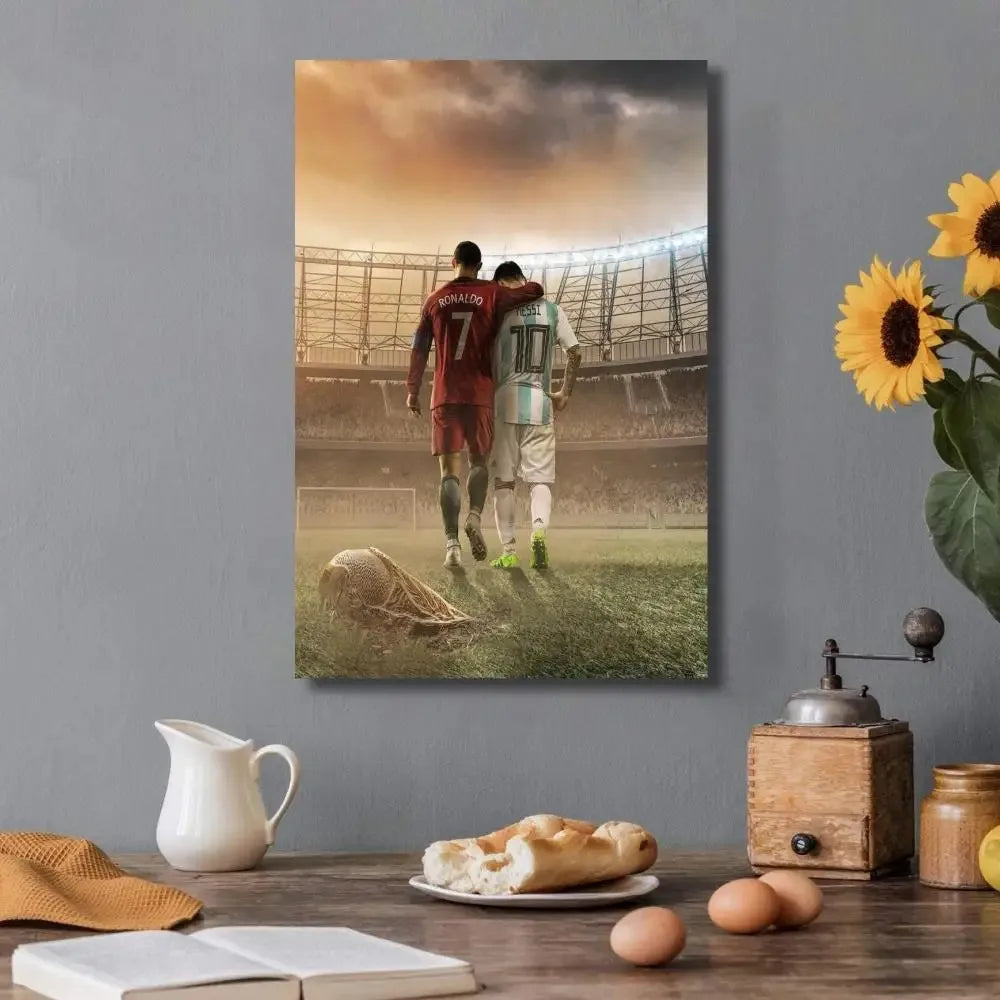 Affiche Toile Ronaldinho 🇧🇷⚽ | Poster Football Légende | Déco Chambre | 21 Designs | 5 Formats