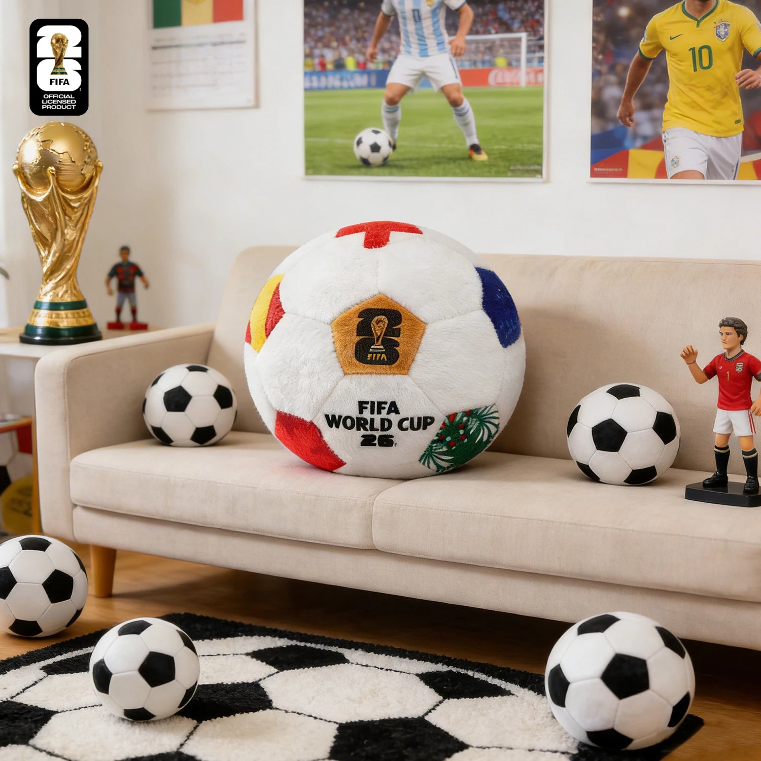 Coussin Football 2026 ⚽🔥 | Déco Chambre Style Champion