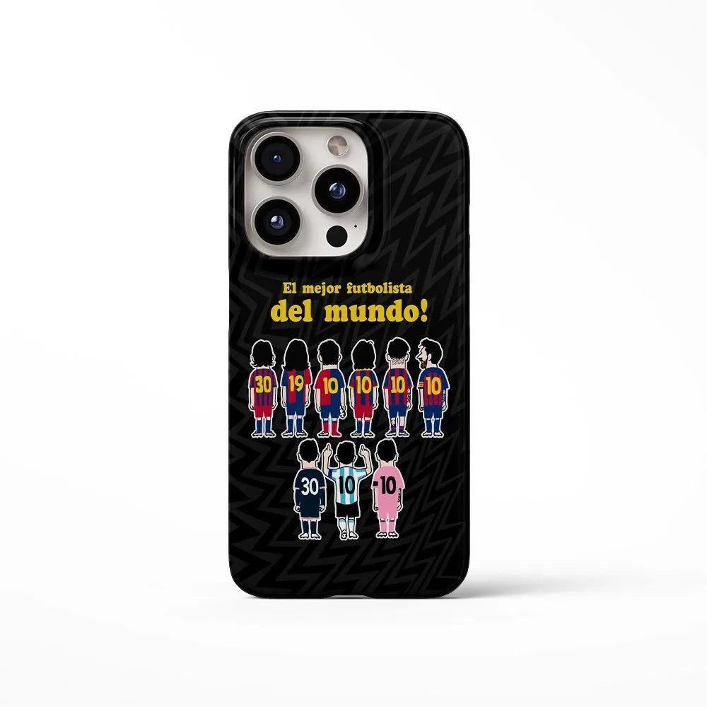 Messi Gloss Elite 🔥📱⚽ | Coque iPhone Fan Messi Finition Brillante – iPhone 11→17 | 2 Coloris