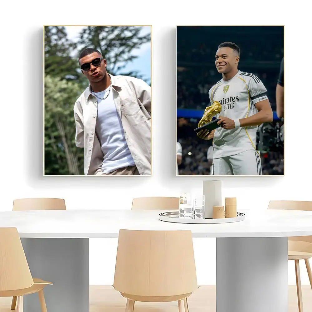 Kylian Mbappé Wall Art 🔥⚽ | Poster Football Premium — 10 Designs, 5 Formats Sans Cadre