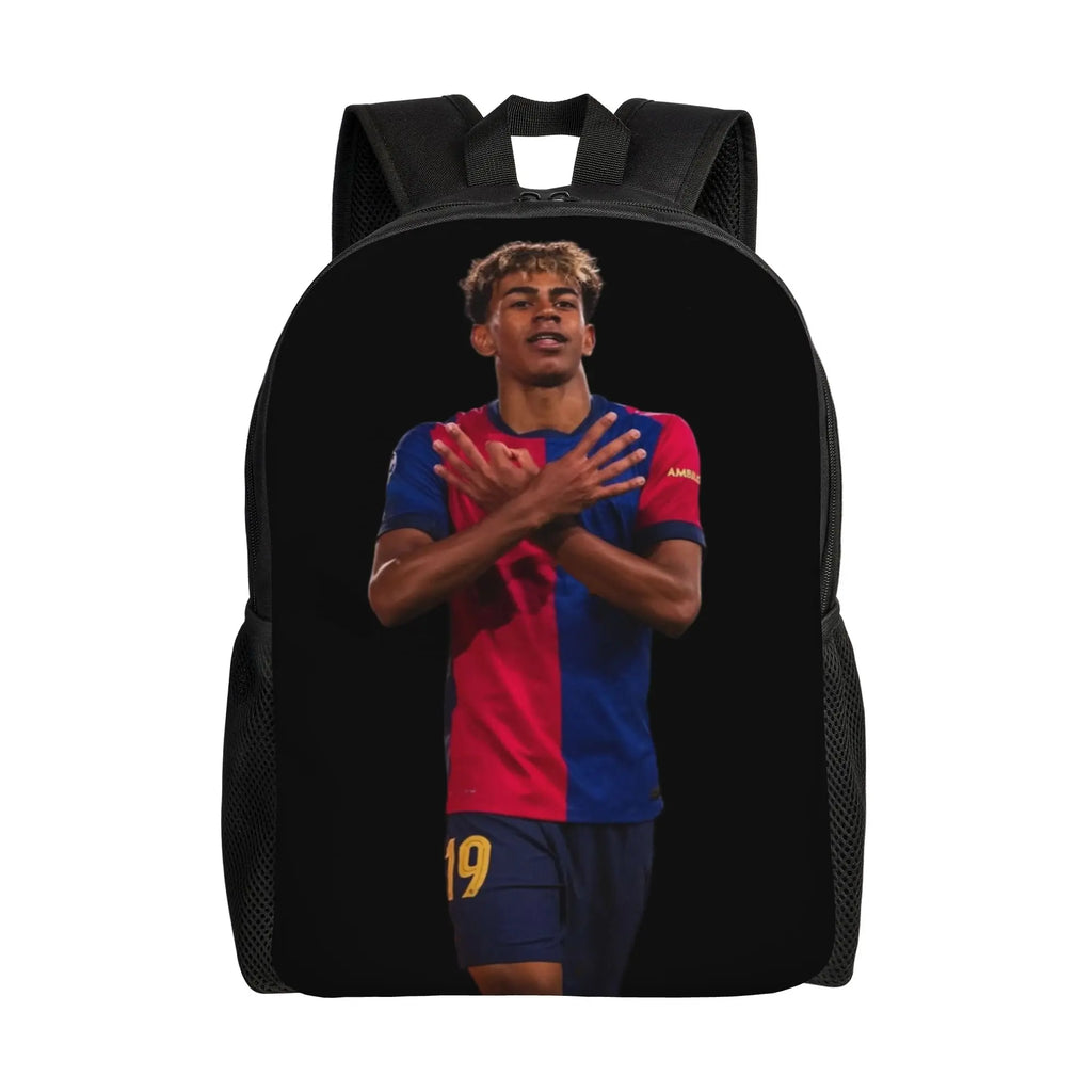 🎒⚽ Sac à Dos Lamine Yamal Soccer 19 | 24 Coloris | École Sport Voyage | Polyester Résistant | Unisexe