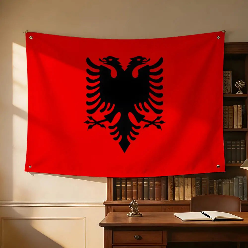Albania Wall Flag 🔥🇦🇱 | Transforme Ton Espace Aux Couleurs De L'Albanie