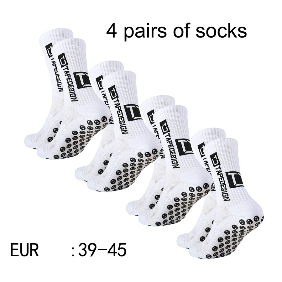 ⚽🧦 Chaussettes Football TC Mid Tube | Pack 4 Paires | Anti-Dérapantes & Respirantes | Entraînement & Match