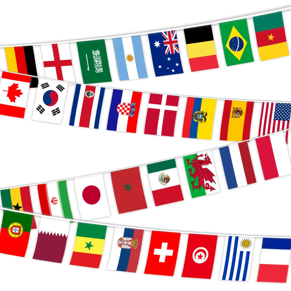 World Flags Festival Banner 🔥🌍🚩 | L'Ambiance Internationale Parfaite