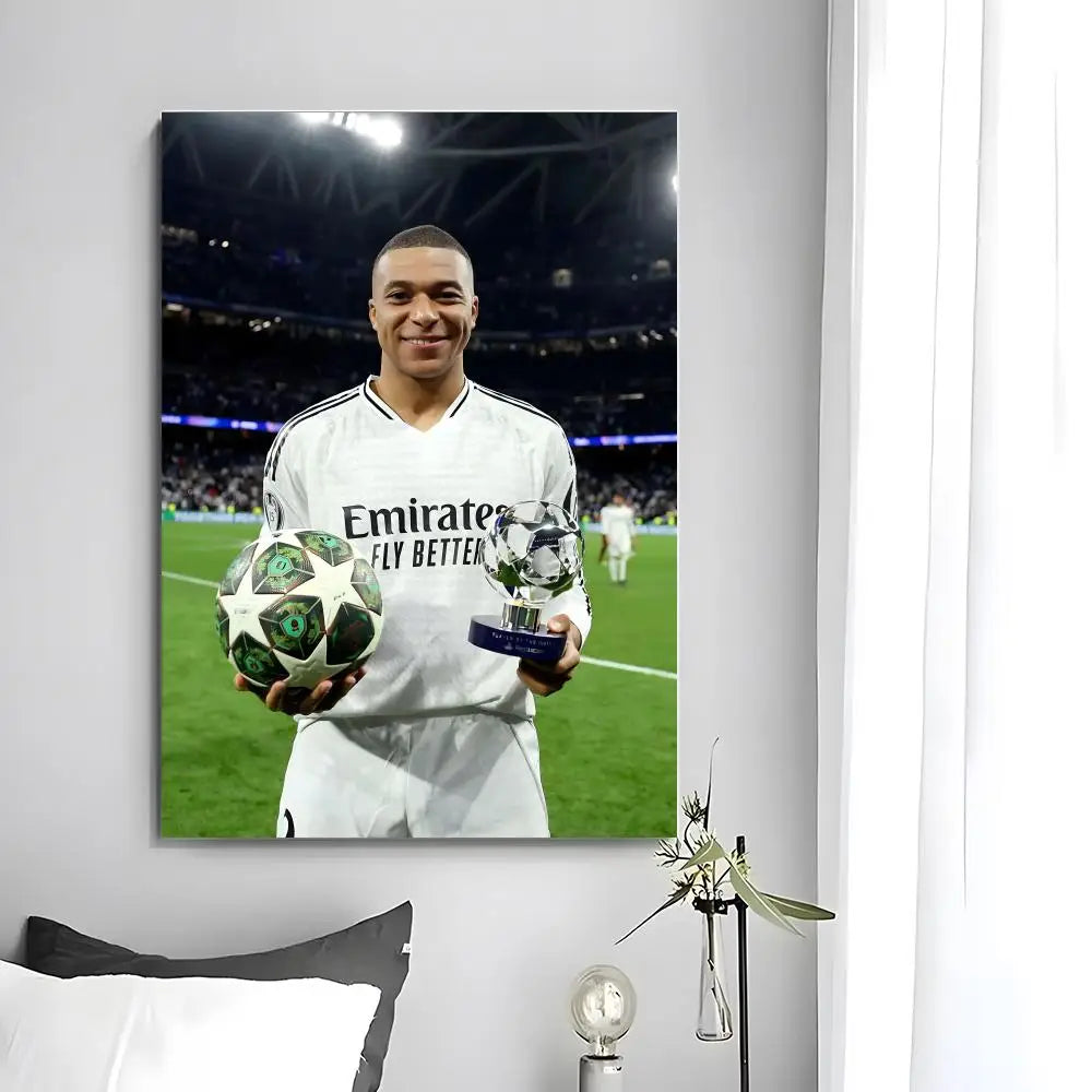 Kylian Mbappé Wall Art 🔥⚽ | Poster Football Premium — 10 Designs, 5 Formats Sans Cadre