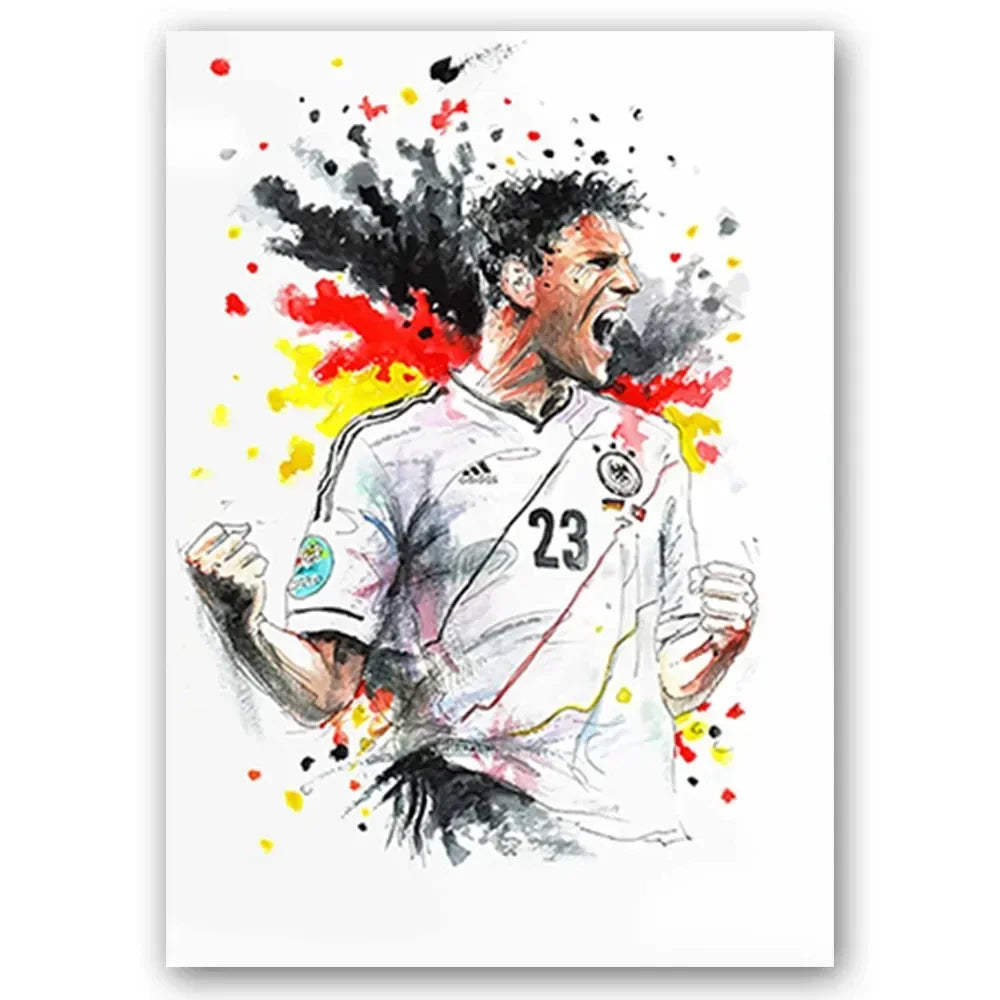 Watercolor Football Art 🔥🎨⚽ | Quand Le Football Devient Une Œuvre D'Art