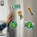 Aimant Frigo Officiel FIFA 🏆 - Coupe du Monde 2026 | Trophée, Villes Hôtes & Mascotte | 12 Designs