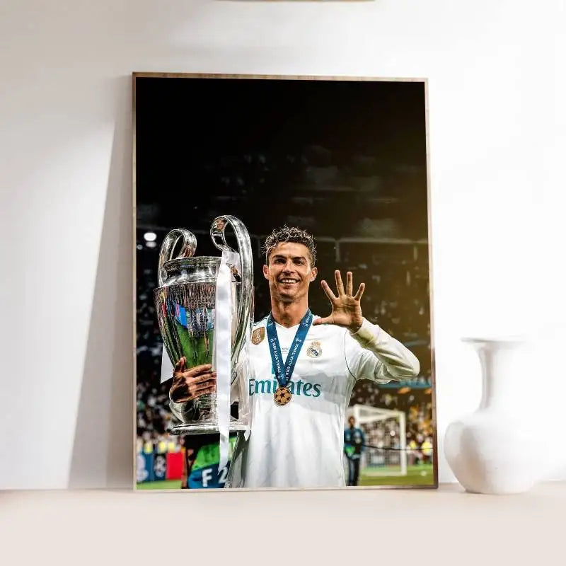 CR7 Gloss Elite 🔥🖼️⚽ | Poster Fan Cristiano Ronaldo Finition Brillante — 2 Coloris