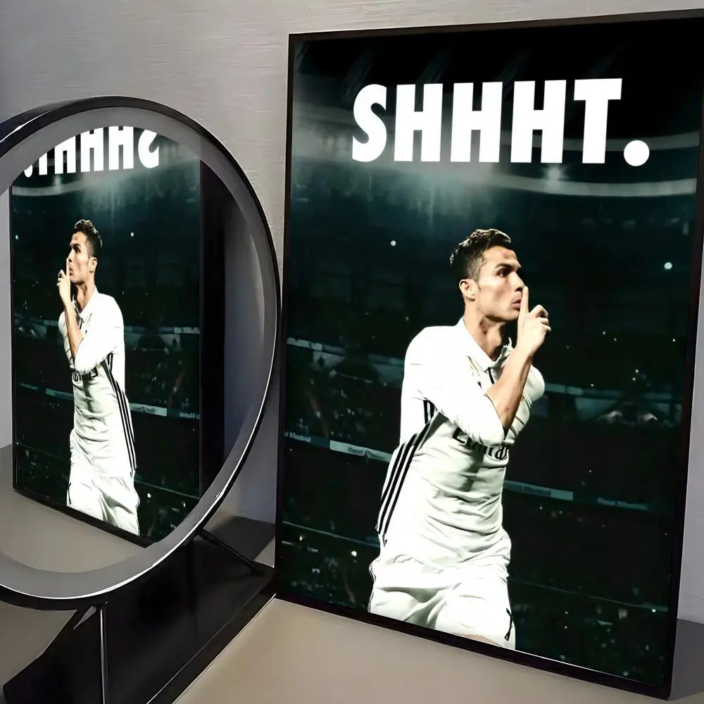 CR7 GOAT Wall Art 🔥🐐⚽ | La Grandeur d'une Légende Sur Ton Mur
