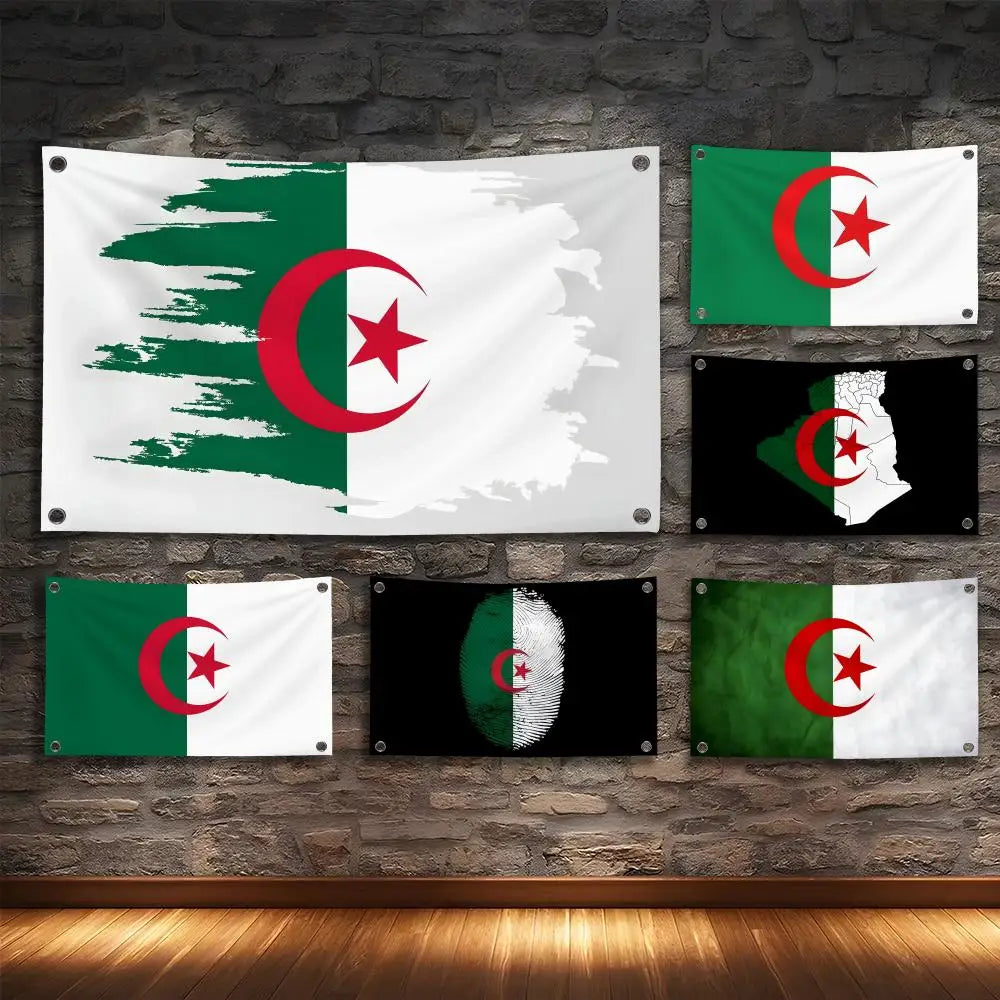 🇩🇿🔥 Drapeau Algérien Premium | Décoration Extérieure & Intérieure Résistante