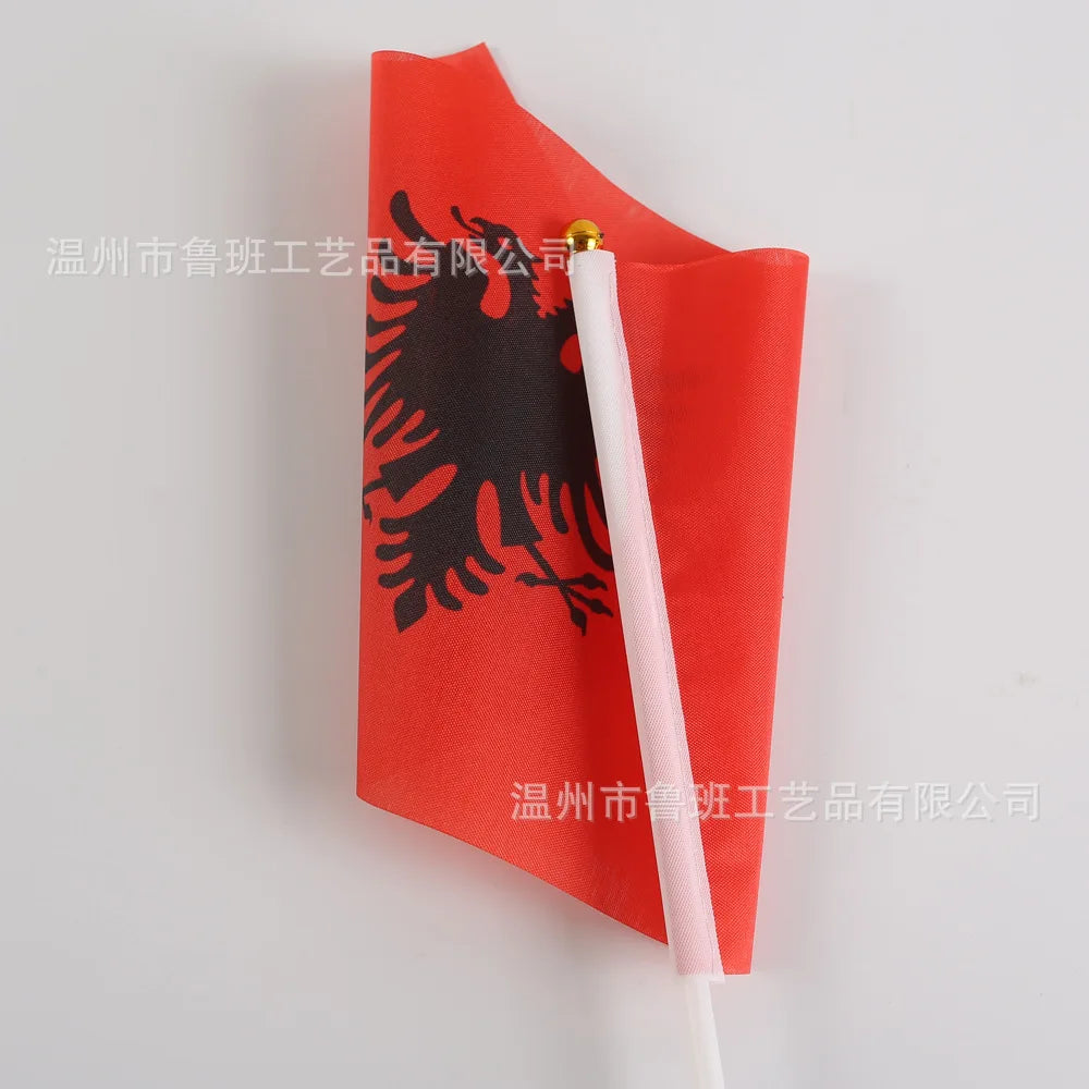 Albania Hand Flag 🔥🇦🇱 | Fais Vibrer Les Couleurs De L'Albanie