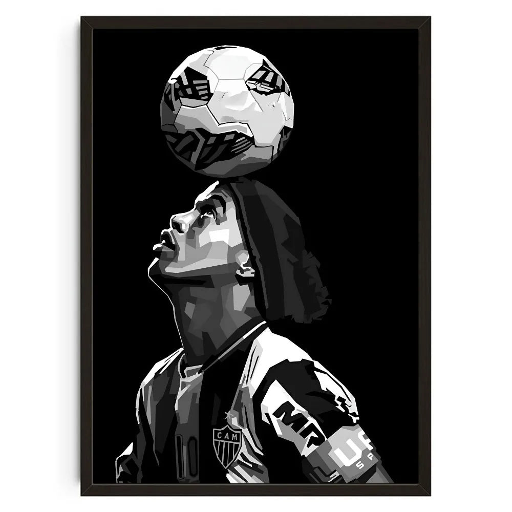 Ronaldinho Magic Wall Art 🔥🇧🇷⚽ | La Magie Du Football Sur Ton Mur