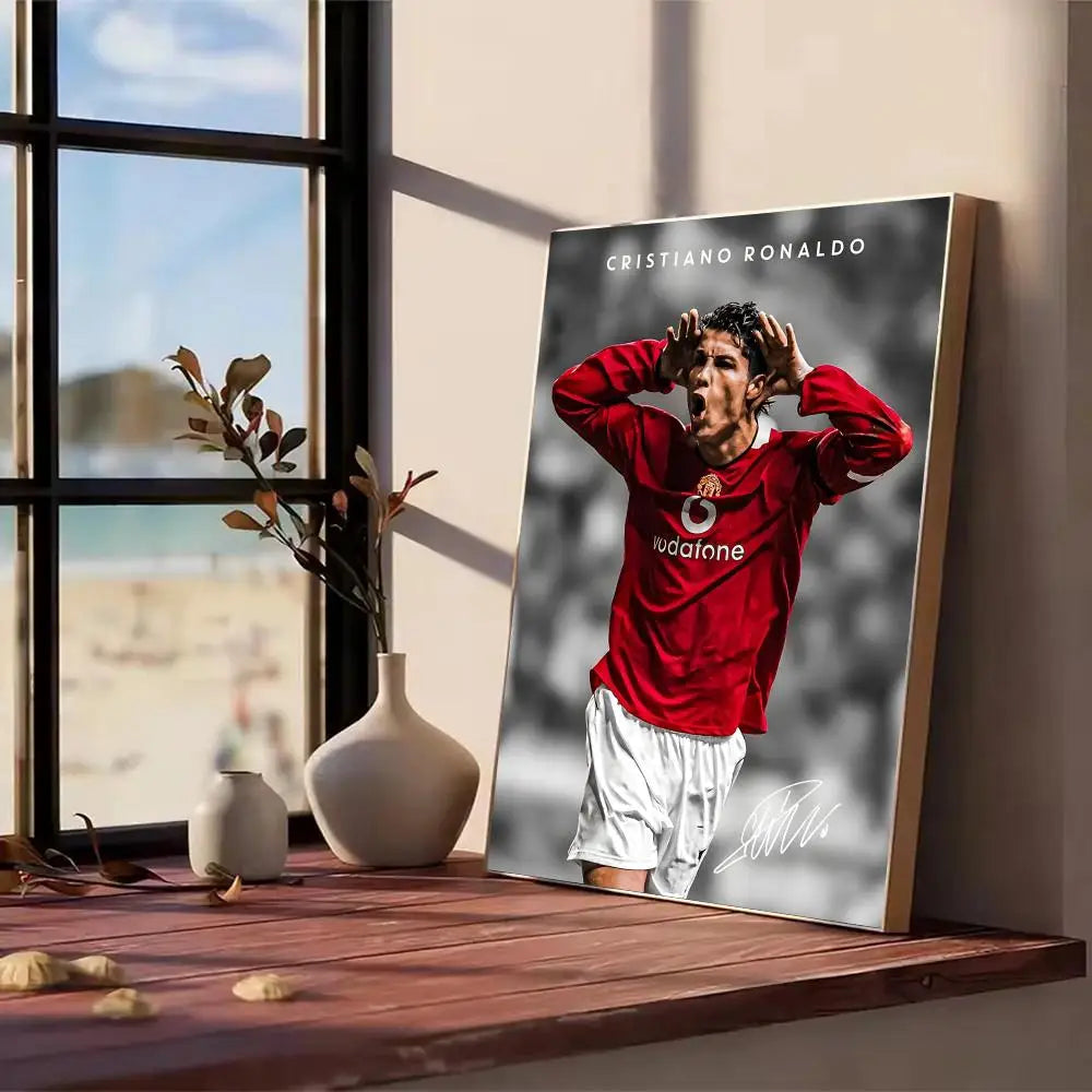 Ronaldo GOAT Poster 🐐⚽ | Affiche Football Légende | 15 Designs | 5 Formats Sans Cadre