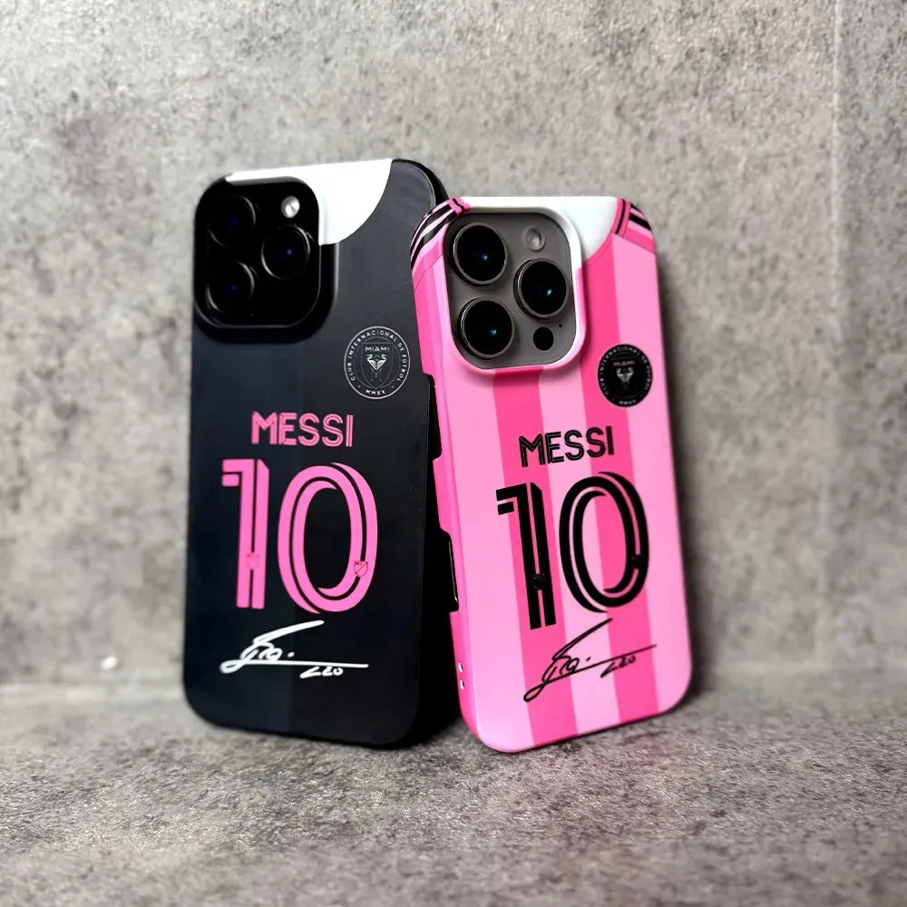 Messi Gloss Elite 🔥📱⚽ | Coque iPhone Fan Messi Finition Brillante – iPhone 11→17 | 2 Coloris
