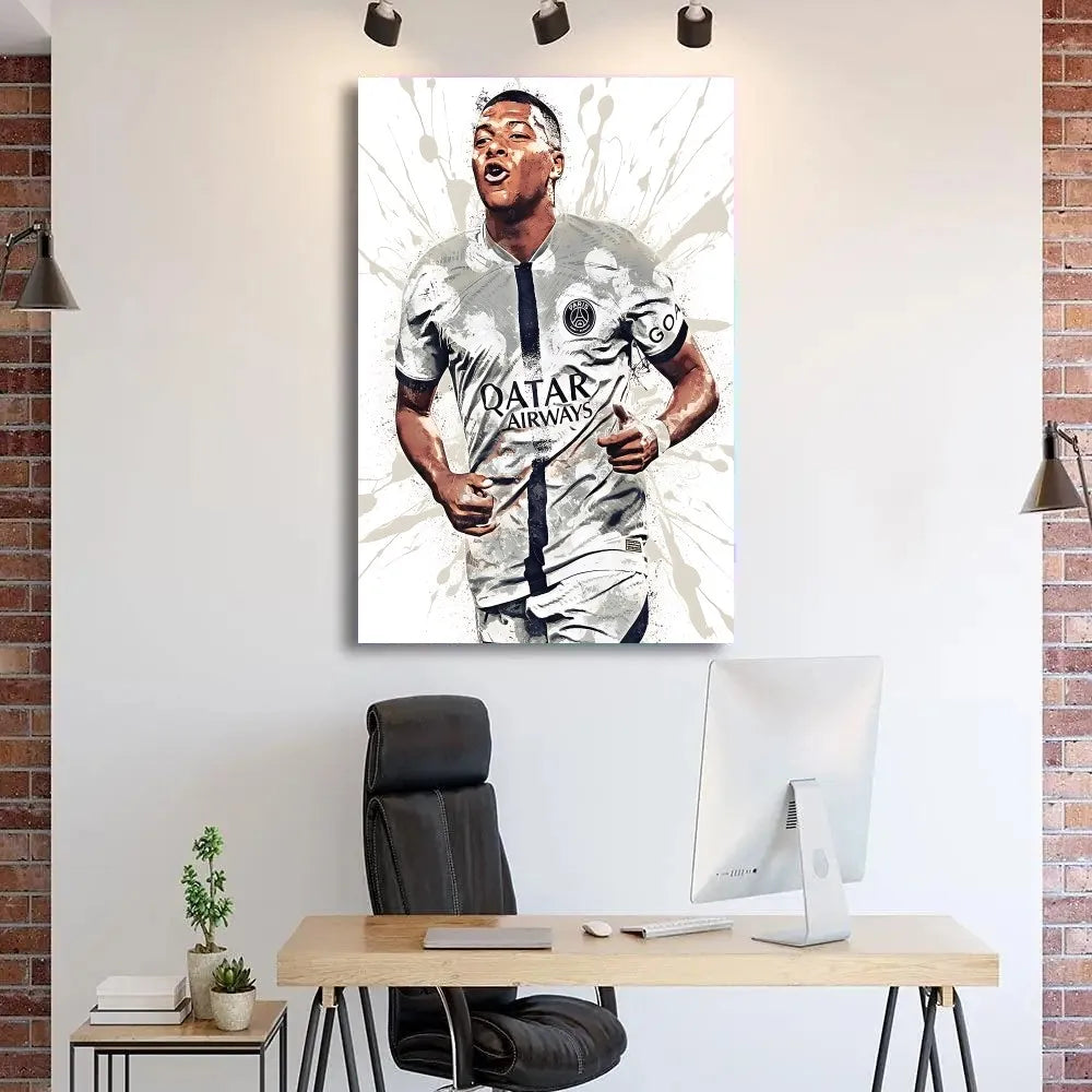 Mbappé Speed Wall Art 🔥⚡🇫🇷 | La Vitesse d'un Champion Sur Ton Mur