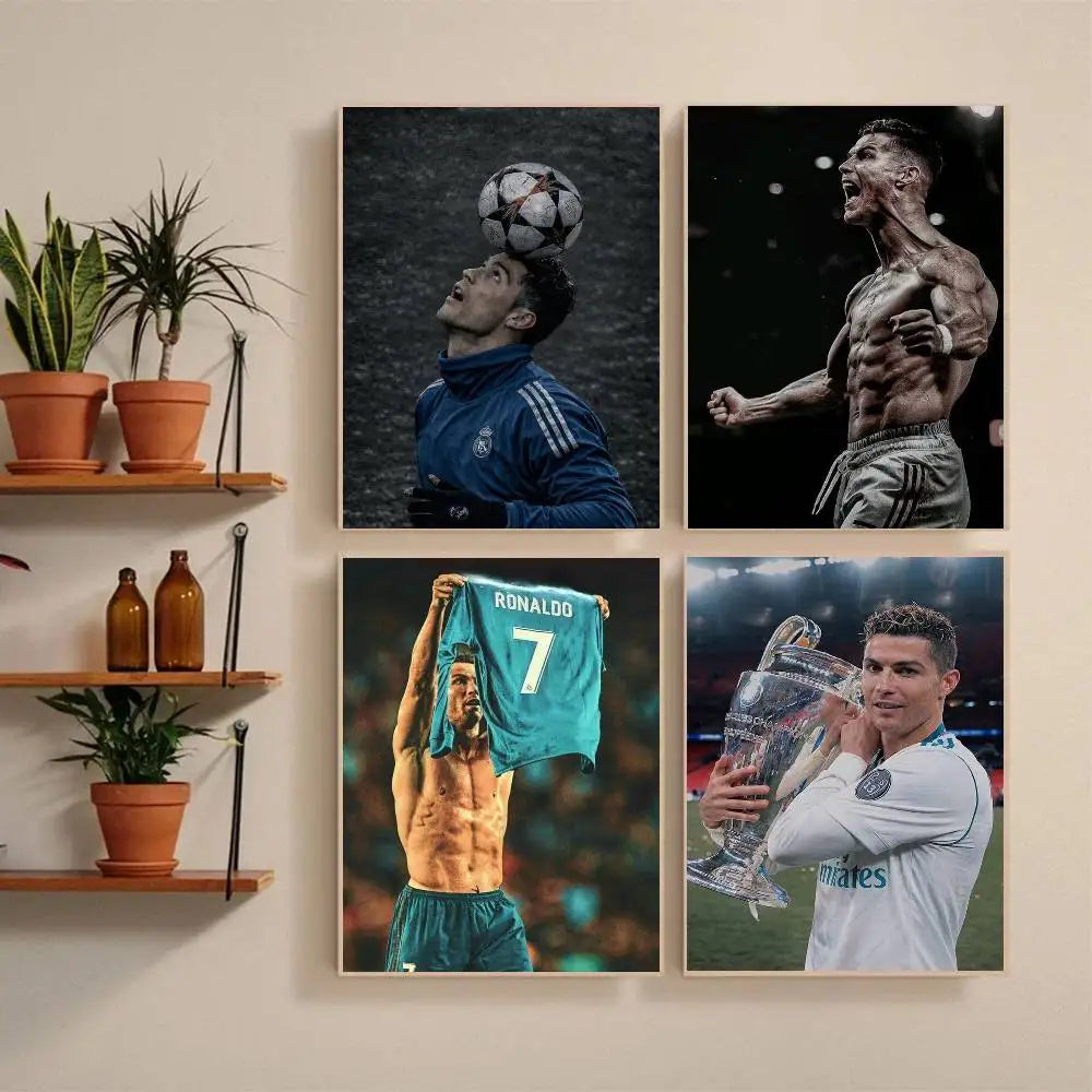 CR7 Gloss Elite 🔥🖼️⚽ | Poster Fan Cristiano Ronaldo Finition Brillante — 2 Coloris