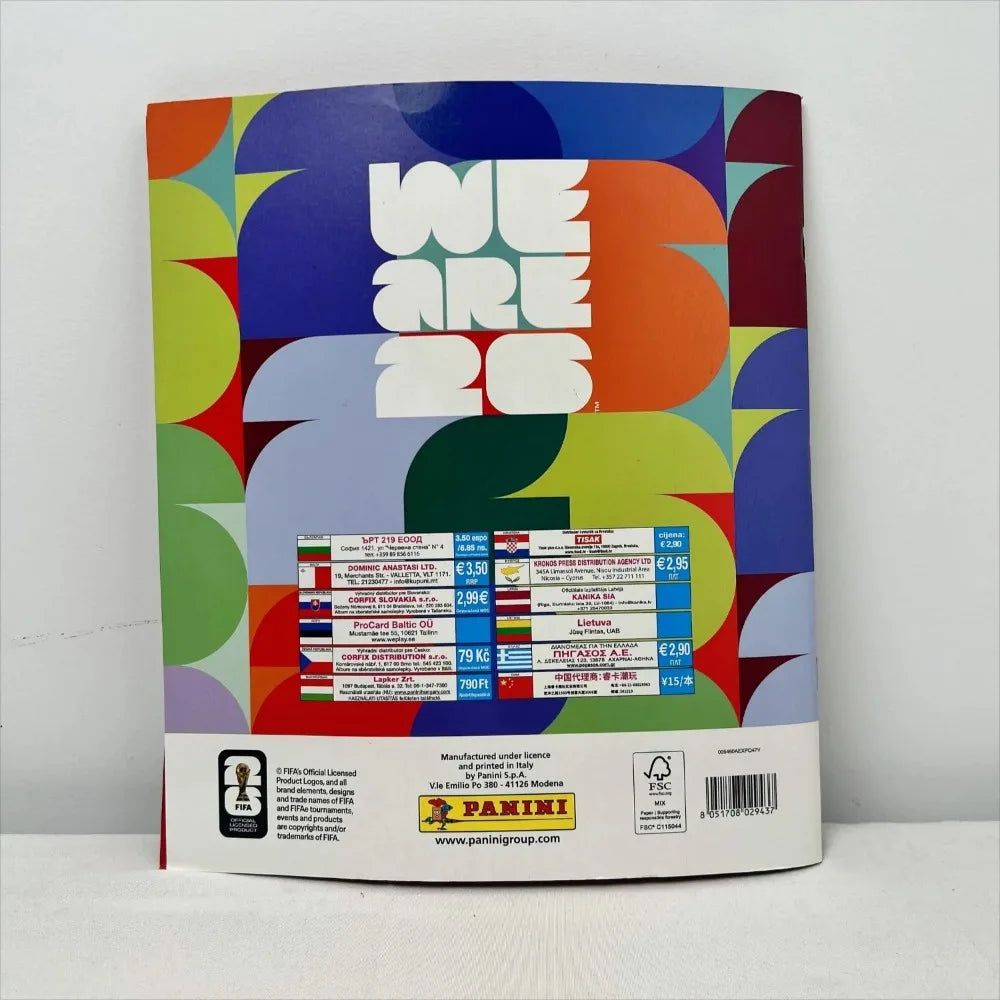 Coffret Panini Officiel FIFA 2026 – Boite 50 Paquets | 980 Autocollants | 48 Équipes