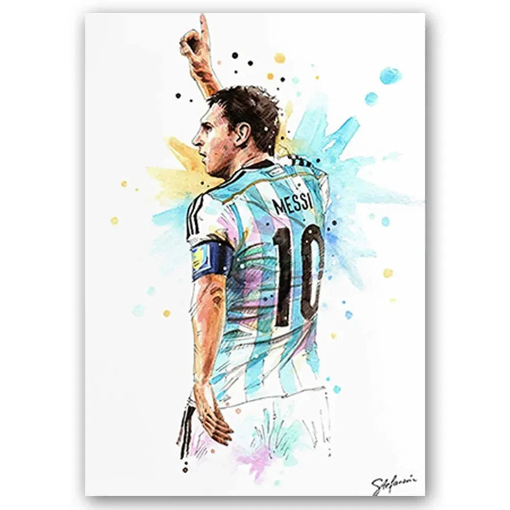 Watercolor Football Art 🔥🎨⚽ | Quand Le Football Devient Une Œuvre D'Art