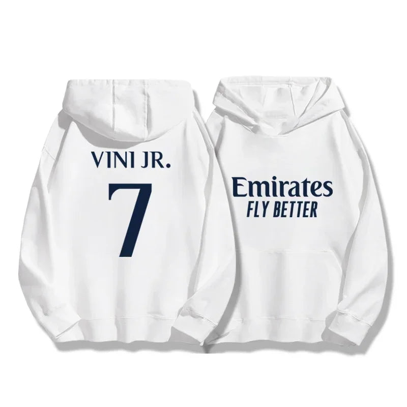 Hoodie Football 🧥⚽🔥 | Style Madrid 7 & 10 | Polaire Chaud | Tailles M à XXXL