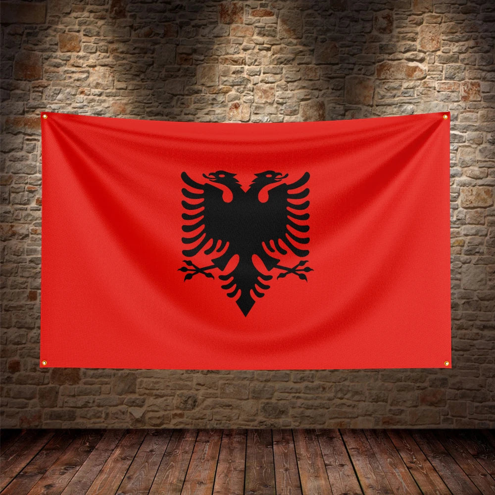 Albania Wall Banner 🔥🇦🇱 | Le Drapeau Qui Transforme Ta Chambre