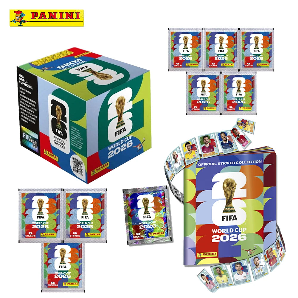 Boîte 350 Autocollants Panini FIFA Coupe du Monde 2026 – 50 Paquets
