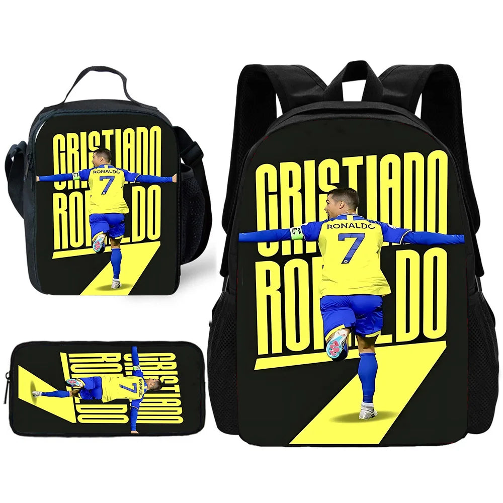 CR7 Backpack ⚽🔥 | Set École 3 Pièces Ronaldo Style Enfants 2026