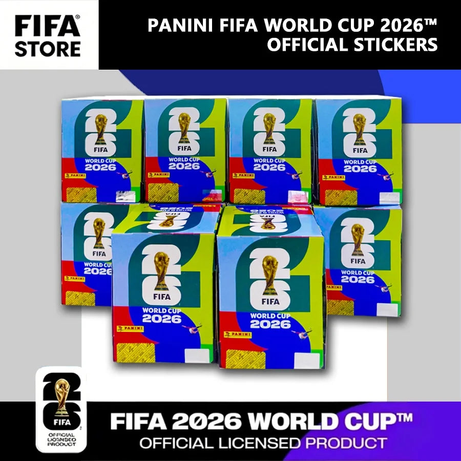 Autocollants Officiels Panini FIFA Coupe du Monde 2026 – 980 Cartes | 48 Équipes | 10 à 50 Packs + Album