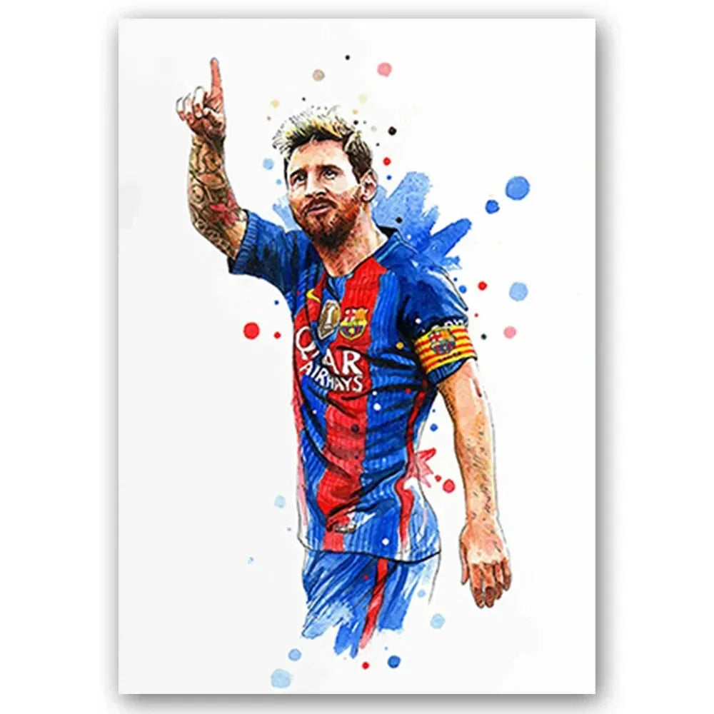 Watercolor Football Art 🔥🎨⚽ | Quand Le Football Devient Une Œuvre D'Art