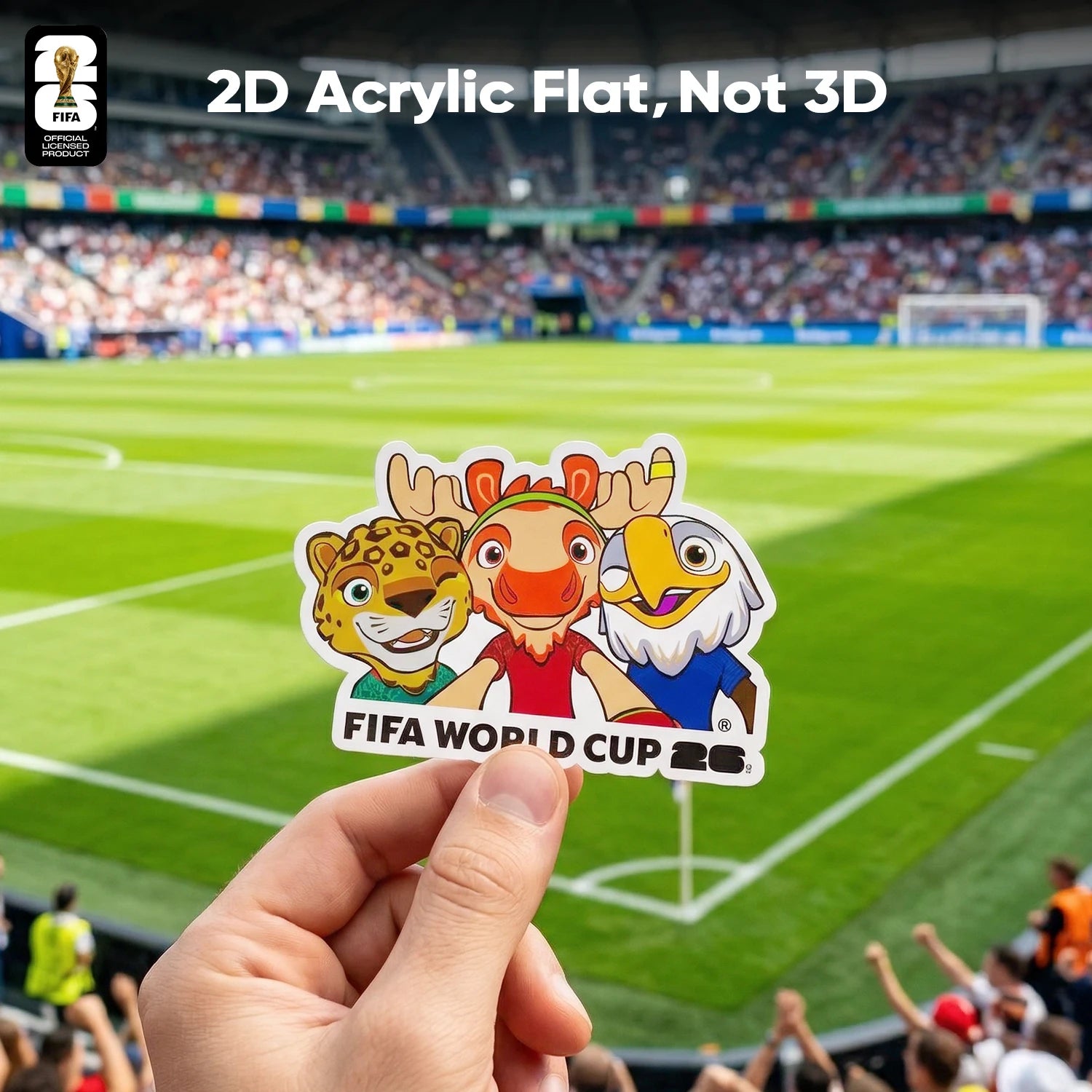 Aimant Frigo Officiel FIFA 🏆 - Coupe du Monde 2026 | Trophée, Villes Hôtes & Mascotte | 12 Designs