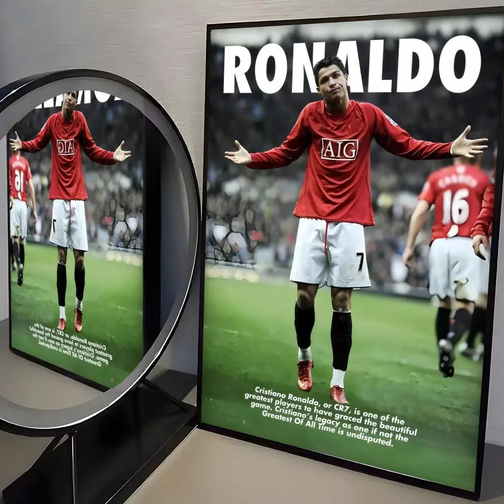 CR7 GOAT Wall Art 🔥🐐⚽ | La Grandeur d'une Légende Sur Ton Mur