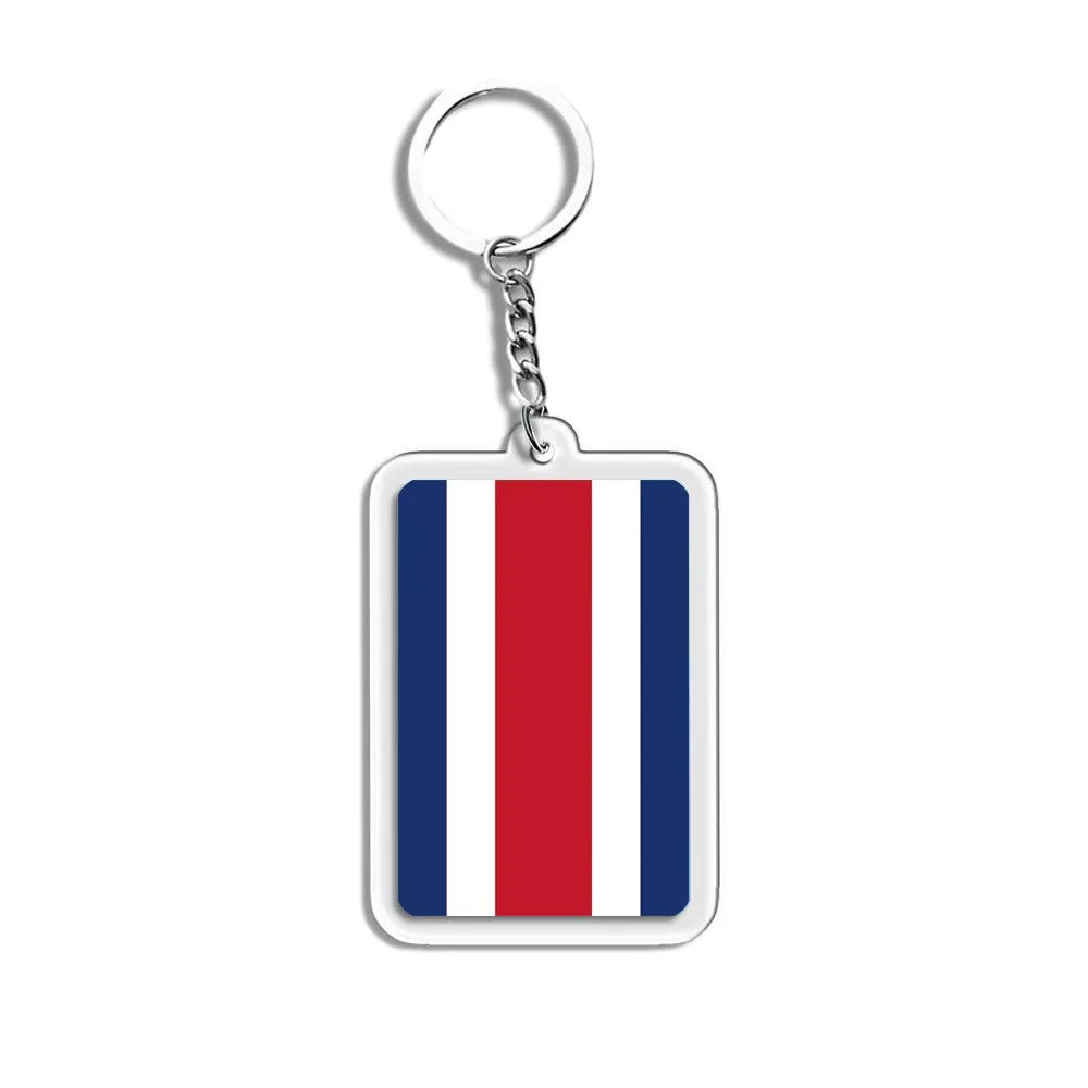 Porte-Clés Drapeaux du Monde Acrylique – Multi-Pays 🌍