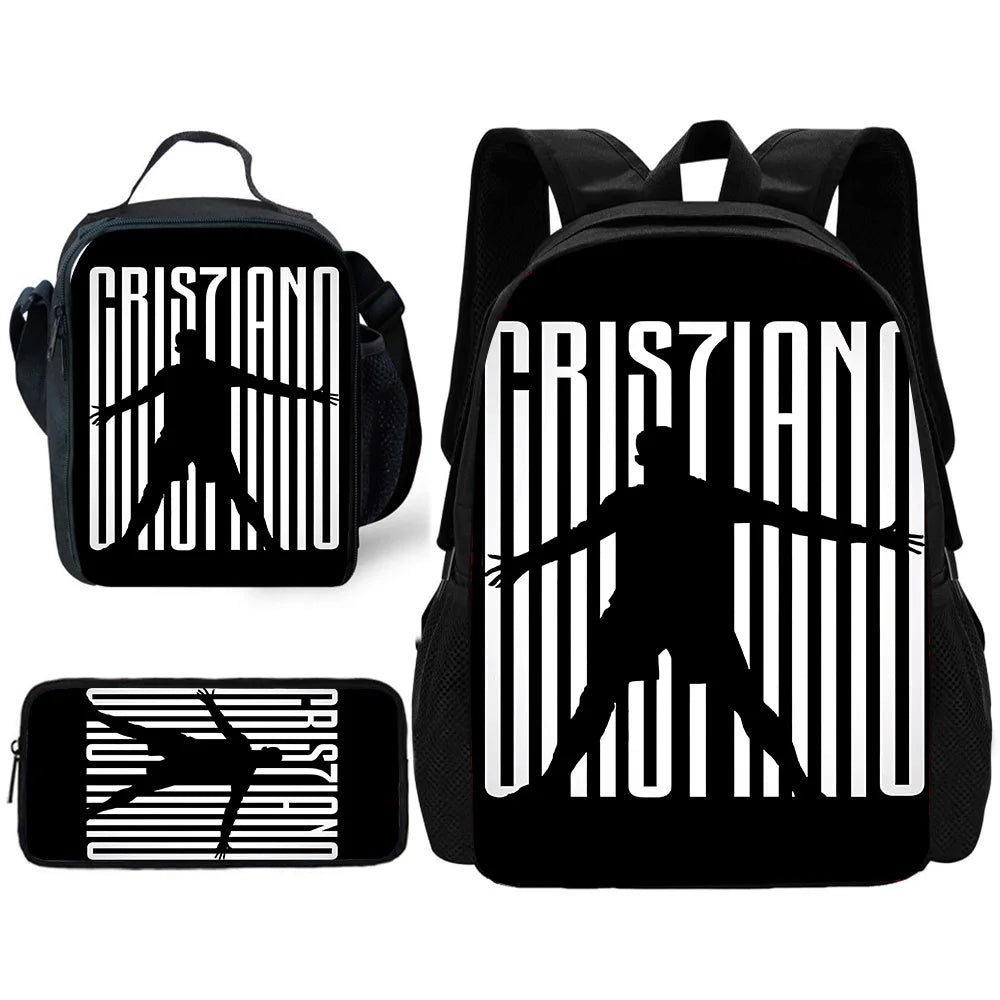 CR7 Backpack ⚽🔥 | Set École 3 Pièces Ronaldo Style Enfants 2026