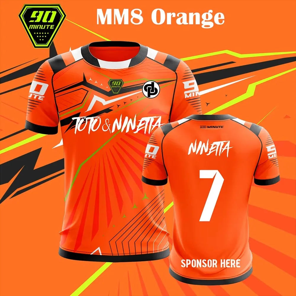 Maillot MM8 Football ⚽🔥 | T-Shirt Sport Respirant 2026 | Numéros 1-14 | Tailles K100 à 6XL