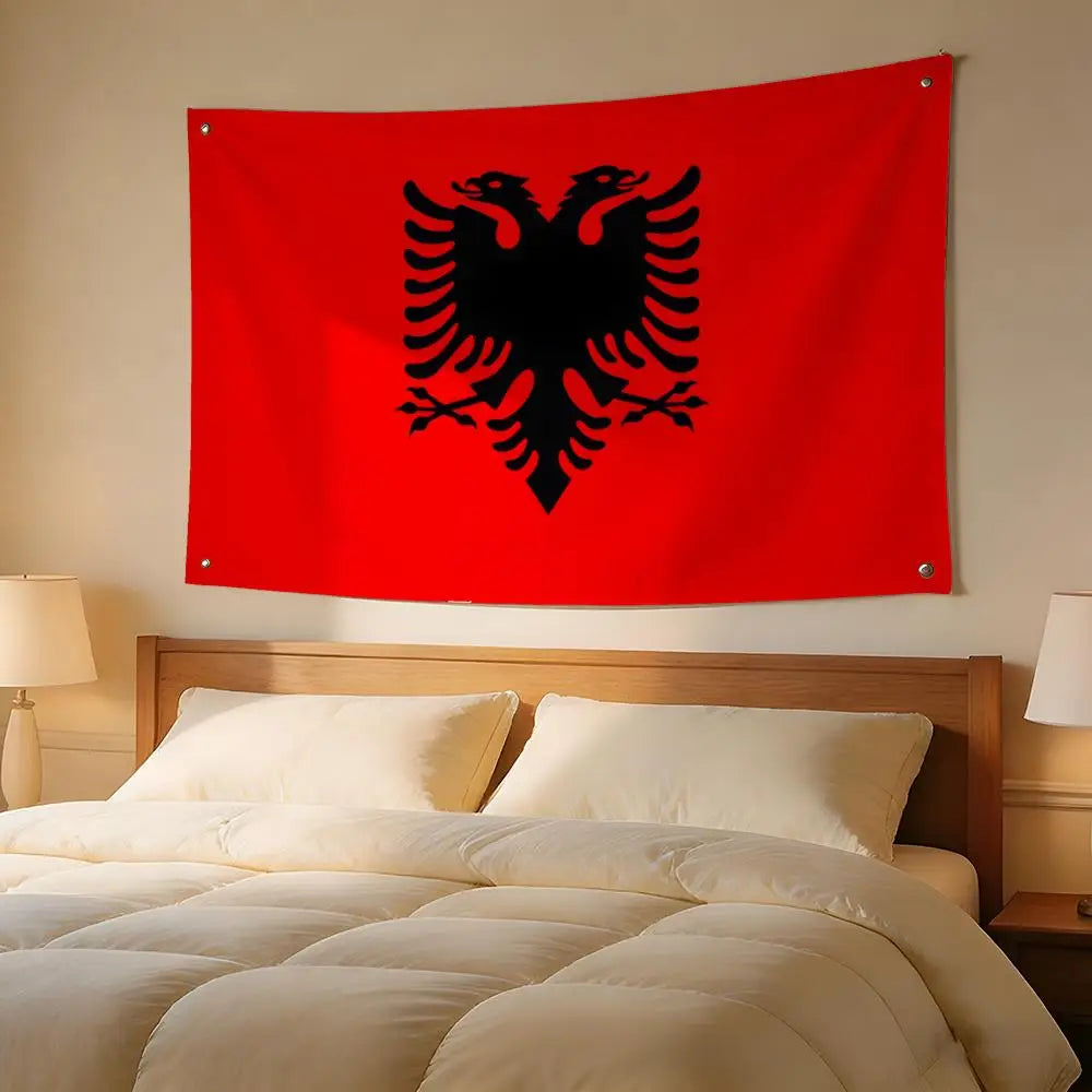 Albania Wall Flag 🔥🇦🇱 | Transforme Ton Espace Aux Couleurs De L'Albanie