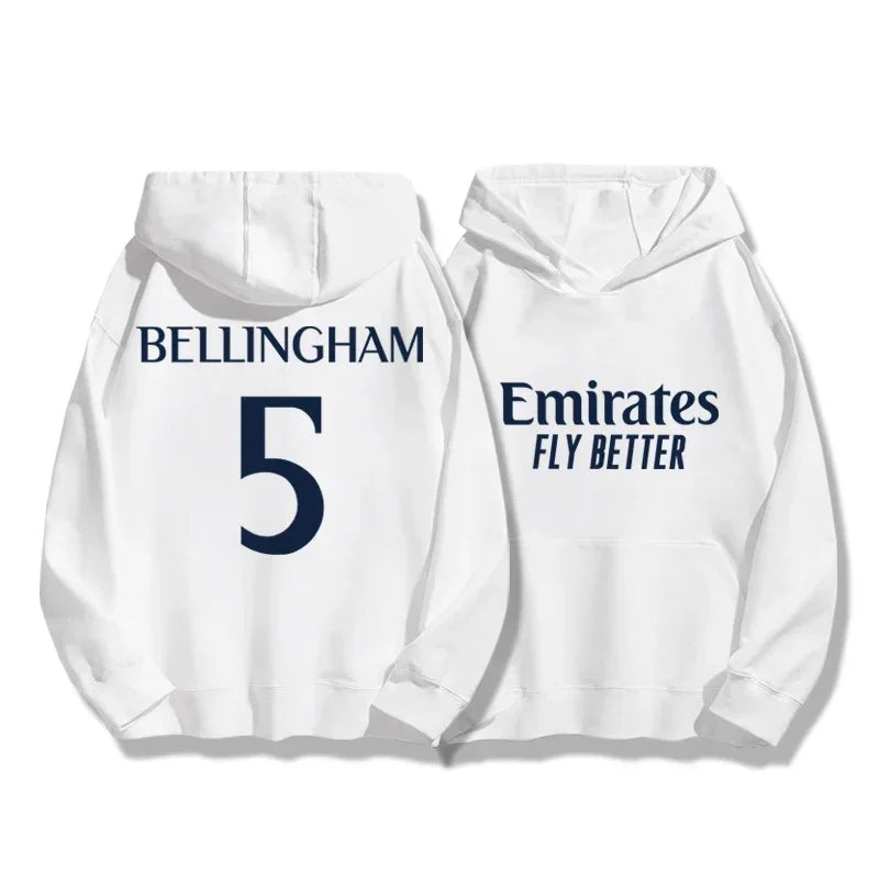 Hoodie Football 🧥⚽🔥 | Style Madrid 7 & 10 | Polaire Chaud | Tailles M à XXXL