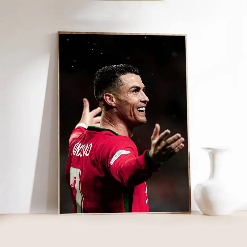 CR7 Gloss Elite 🔥🖼️⚽ | Poster Fan Cristiano Ronaldo Finition Brillante — 2 Coloris