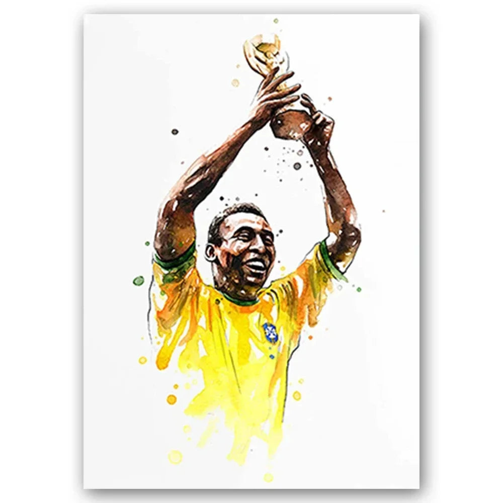 Watercolor Football Art 🔥🎨⚽ | Quand Le Football Devient Une Œuvre D'Art