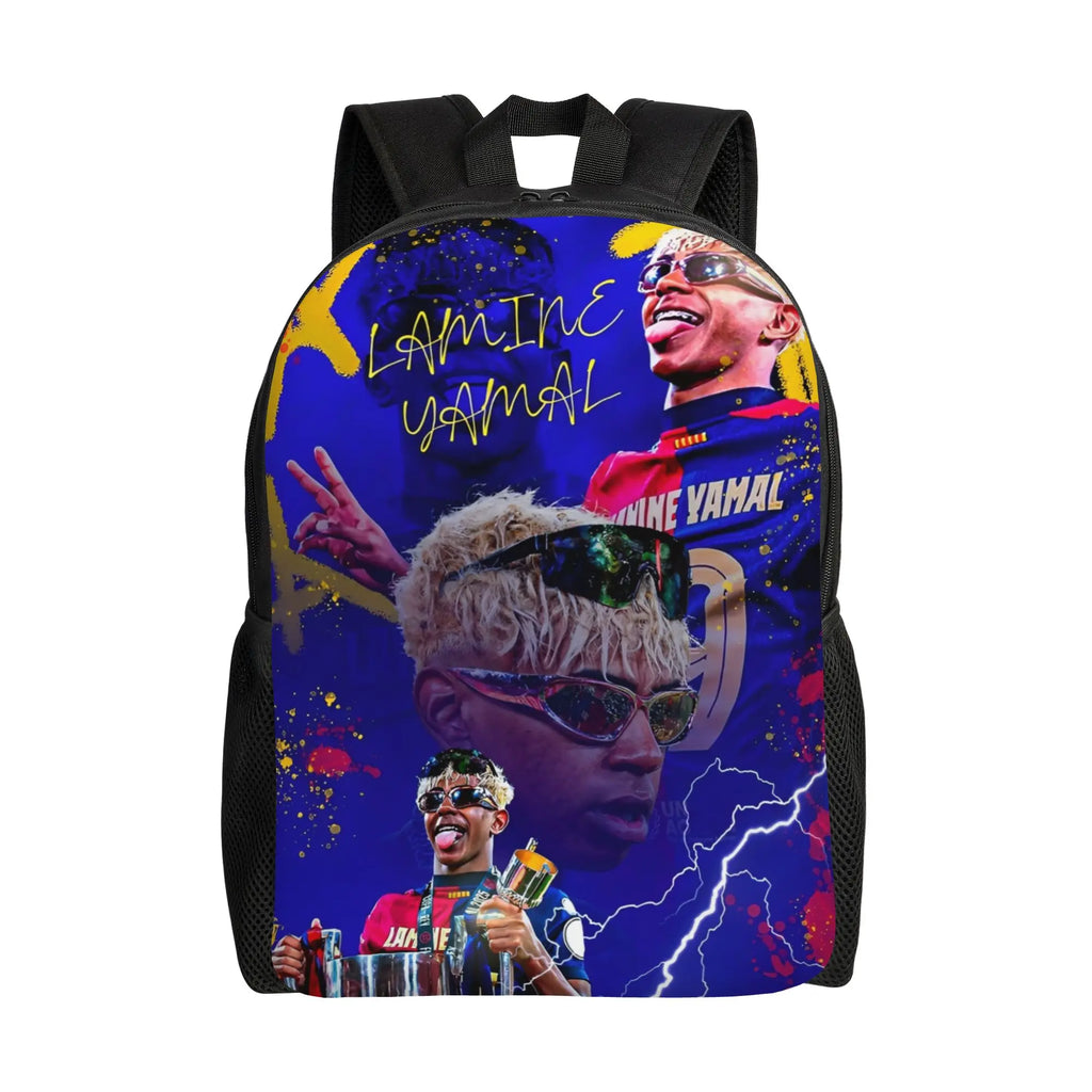🎒⚽ Sac à Dos Lamine Yamal Soccer 19 | 24 Coloris | École Sport Voyage | Polyester Résistant | Unisexe