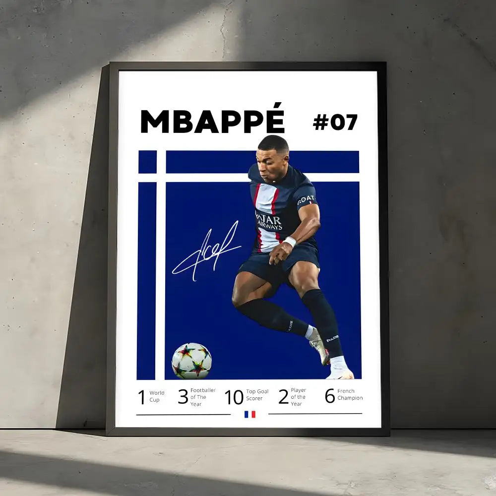 Mbappé Speed Wall Art 🔥⚡🇫🇷 | La Vitesse d'une Star Sur Ton Mur