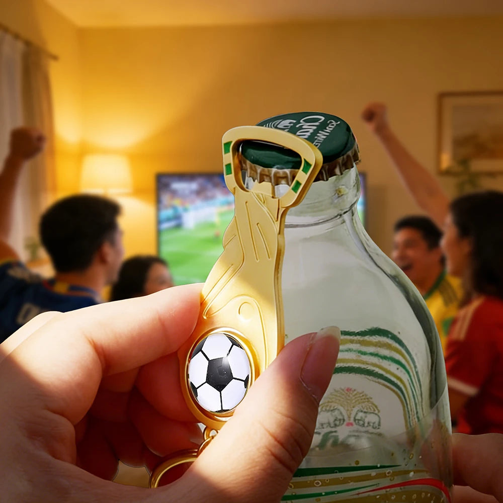 Décapsuleur Trophée Football 🏆⚽ | Porte-clés Supporter 2026 Cadeau Fan